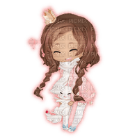 Chibi Princess Anime Girl Rosa *Transparent* - gratis png