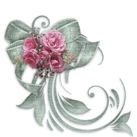 minou-decoration-deco-pink-flower-rosa-blommor - zadarmo png