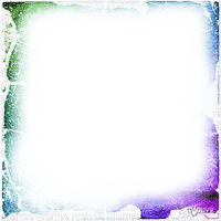 soave frame winter shadow white green blue - png gratis