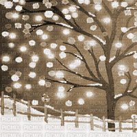 Y.A.M._Winter background Sepia - GIF animé gratuit