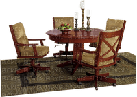 Kaz_Creations Deco Table Chairs - PNG gratuit