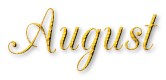 August - PNG gratuit