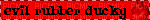 evil rubber ducky blinkie red and black - Zdarma animovaný GIF