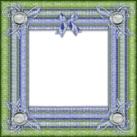 cecily-cadre bleu vert (mis à la forme) - PNG gratuit