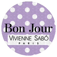 Vivienne Sabo  Bonjour Paris Text - Bogusia - Бесплатни анимирани ГИФ