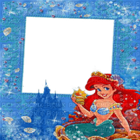 Kaz_Creations Cartoons The Little Mermaid Frame - gratis png