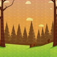 Brown Cartoon Forest - 免费PNG