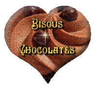 bisous chocolatés - GIF animado gratis