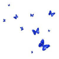 Butterflies Blue - PNG gratuit
