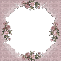 Cadre.Frame.Pink.Fleurs.Flowers.Victoriabea - PNG gratuit