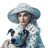 Женщина с собакой - bezmaksas png