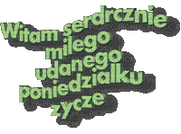 Poniedziałek - Бесплатный анимированный гифка