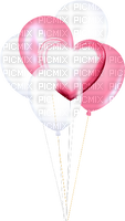 Balloons.White.Pink - zadarmo png