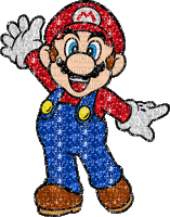Glitter Mario - Бесплатный анимированный гифка