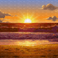 Sunset Beach - Безплатен анимиран GIF