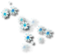 flowers blue scrap - фрее пнг