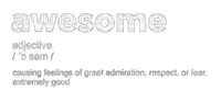 awesome text - png gratuito