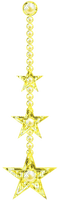 Hanging.Stars.Pearls.Yellow - PNG gratuit