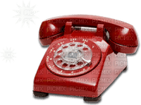 Kaz_Creations Telephone-Red - PNG gratuit