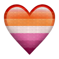 Lesbian pride emoji heart - gratis png