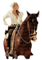 woman with horse bp - zadarmo png
