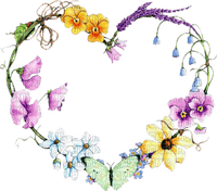 Kaz_Creations Deco Flower Heart Love - PNG gratuit