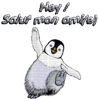 Hey ! salut mon ami(e) - Animovaný GIF zadarmo