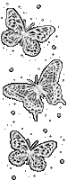 butterflies white weirdcore - GIF animé gratuit