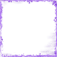Purple Hearts and Glitter Frame - Free PNG