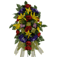 Kaz_Creations Deco Flowers Colours Sympathy Spray - PNG gratuit