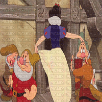 snow white and the seven dwarfs dancing gif