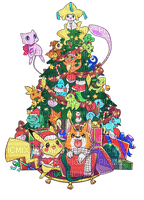 Pikachu Pokemon Christmas - png ฟรี