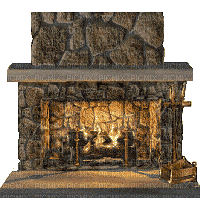 minou-Brasa-fireplace - Δωρεάν κινούμενο GIF