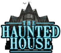 Kaz_Creations Text Logo The Haunted House - бесплатно png
