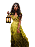 kvinna -lykta--woman with lantern - darmowe png