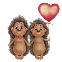 valentine hedgehogs by nataliplus - kostenlos png