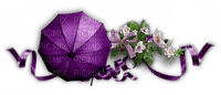 purple deco umbrella flowers, sunshine3 - 無料png