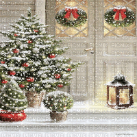 kikkapink background winter christmas - Zdarma animovaný GIF