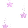 pink falling stars - GIF เคลื่อนไหวฟรี