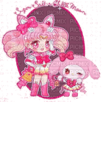 Sailor chibi Moon and My melody ❤️ elizamio - δωρεάν png