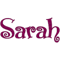 Kaz_Creations Names Sarah - Бесплатный анимированный гифка