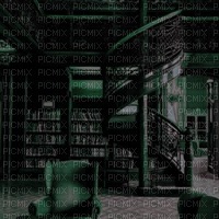Dark Green Library - gratis png