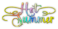 soave text hot summer rainbow - 免费PNG