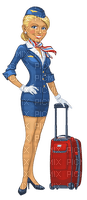 Kaz_Creations Woman-Femme-Stewardess - PNG gratuit