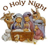 O Holy Night children - GIF animasi gratis