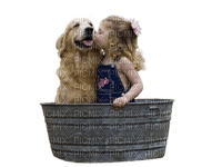 child with dog bp - ücretsiz png