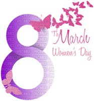 Kaz_Creations 8th March Happy Women's Day - безплатен png
