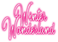 Winter Wonderland.Text.Pink - KittyKatLuv65 - png grátis
