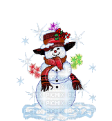 снеговик - Darmowy animowany GIF