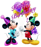 frame,Happy Birthday ,Mickey,balloons - PNG gratuit